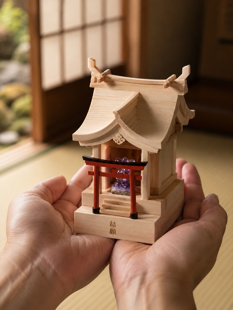 手のひらに乗るマイ神社